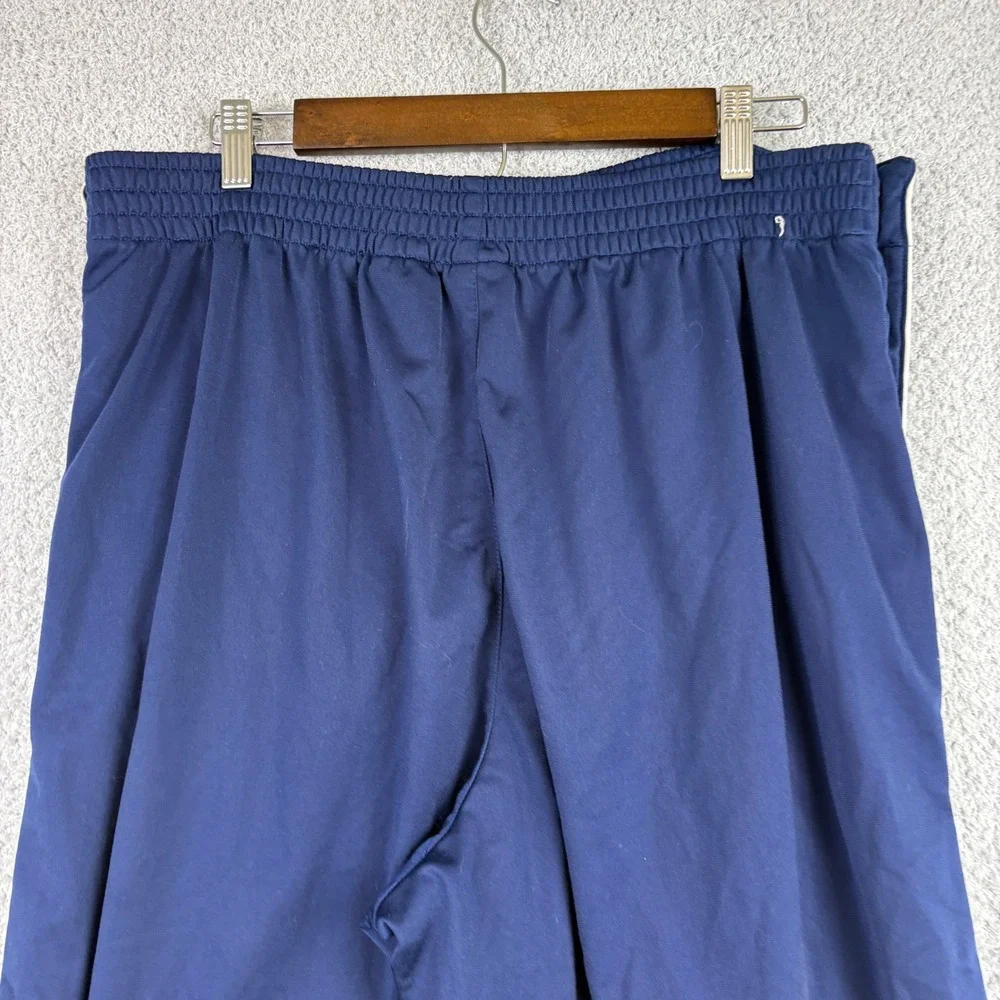 Vintage Nike Pants Mens XL Navy Blue Tearaway Snap Basketball Warm Up Y2K Faded